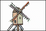 Gegen Wind&shy;m�hlen k�mpfen *