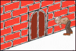 Mit dem Kopf durch die Wand wollen *